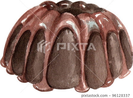 Chocolate Sweet Dessert And Drink Icons Watercolor Chocolate Sweet Dessert And Drink Icons Watercolor 96128337