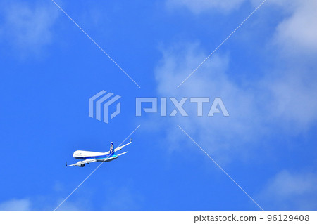 大阪國際機場客機離開稻川堤防 大阪國際機場客機離開稻川堤防 96129408