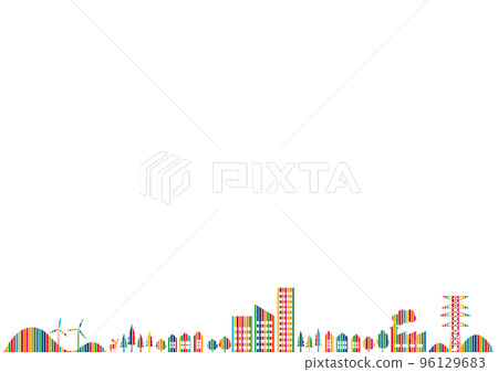 SDGs 17 彩色背景素材 96129683