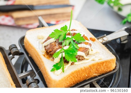 hamburger on bread hamburger on bread 96130160