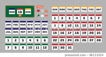 日曆圖標設置日常風格 96131024