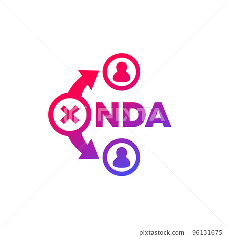 NDA icon with people, vector 96131675