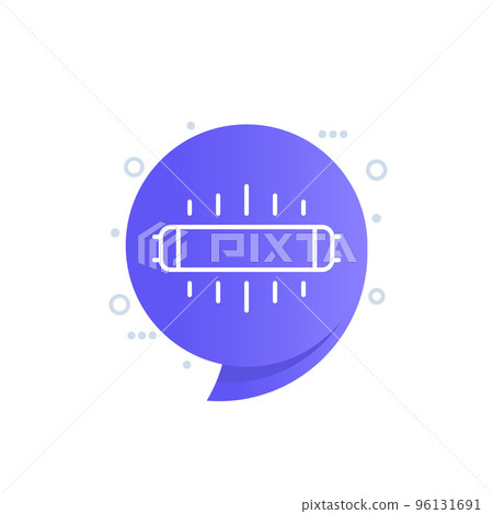 tube light line icon for web 96131691