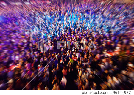 Background of defocused and blurred crowd of people Background of defocused and blurred crowd of people 96131927