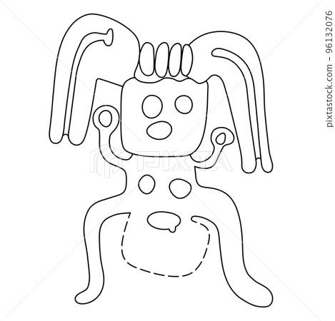 Geoglyph of the humanoid from Nazca Geoglyph of the humanoid from Nazca 96132076