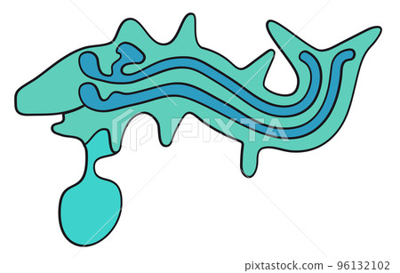 Geoglyph of the whale from Nazca 96132102