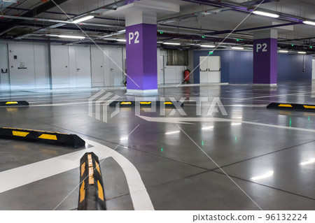 The underground parking for cars The underground parking for cars 96132224
