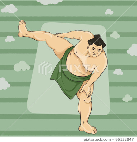 Japanese Sumo Wrestler Ready to Fight Japanese Sumo Wrestler Ready to Fight 96132847