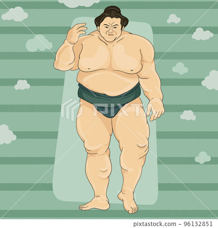 Sumo Wrestler Standing 96132851