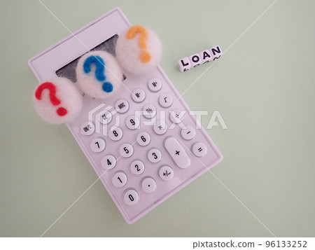 loan word with question mark on calculator loan word with question mark on calculator 96133252