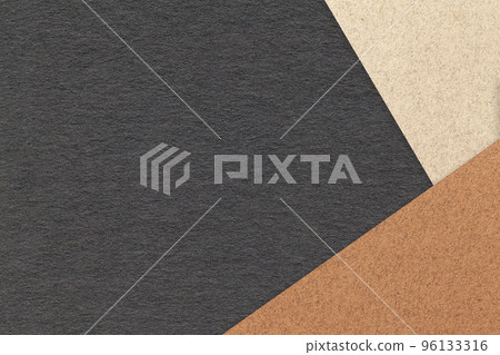 Texture of craft black color paper background with beige and brown border. Vintage abstract cardboard. Texture of craft black color paper background with beige and brown border. Vintage abstract cardboard. 96133316