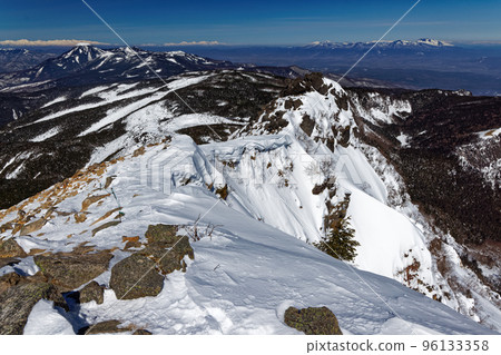 從天狗山、八嶽山脈看北八嶽山脈和淺間山 從天狗山、八嶽山脈看北八嶽山脈和淺間山 96133358