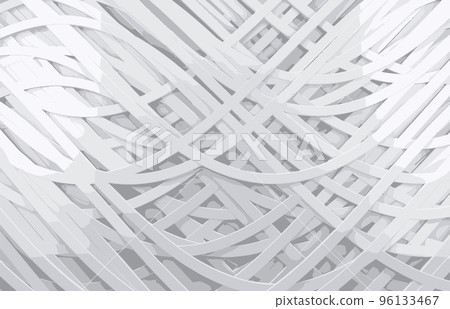 White 3d abstract background spiral and lines. 96133467