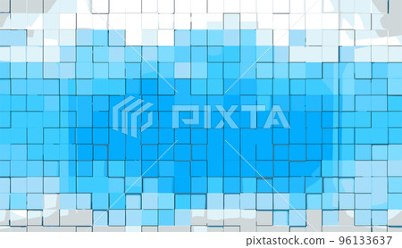 Abstract image of cubes background in blue toned Abstract image of cubes background in blue toned 96133637