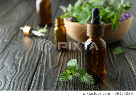 Concept of aromatherapy with mint, space for text 96134229