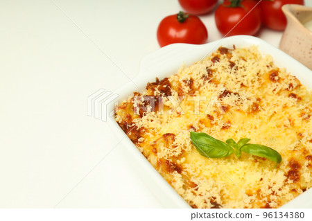Concept of delicious food - Lasagna, space for text Concept of delicious food - Lasagna, space for text 96134380