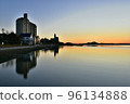 Lake Okuhamana Winter calm morning 96134888