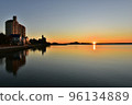 Lake Okuhamana Winter calm morning 96134889