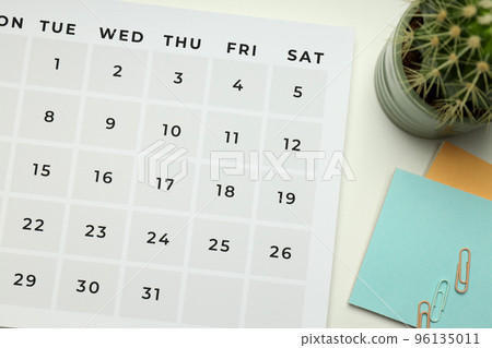 Concept of event planning and work planning, close up Concept of event planning and work planning, close up 96135011