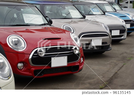 Imported car image Imported car BMW Mini Cooper lined up at dealers Imported car image Imported car BMW Mini Cooper lined up at dealers 96135145