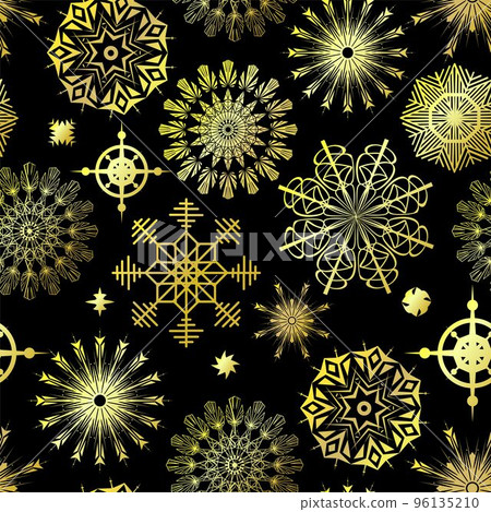 Christmas vector seamless Snowy pattern 96135210