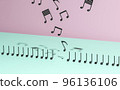 Musical notes broke the line 96136106