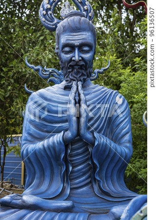 Wat Rong Suea Ten, better known as The Blue Temple, is located in Chiang Rai, a four-hour drive Wat Rong Suea Ten, better known as The Blue Temple, is located in Chiang Rai, a four-hour drive 96136507