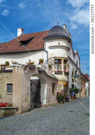 Street in Durnstein, Austria Street in Durnstein, Austria 96137747