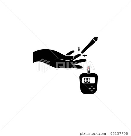 blood sugar meter icon blood sugar meter icon 96137796