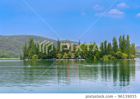 Visovac Island in Krka park, Croatia 96139055