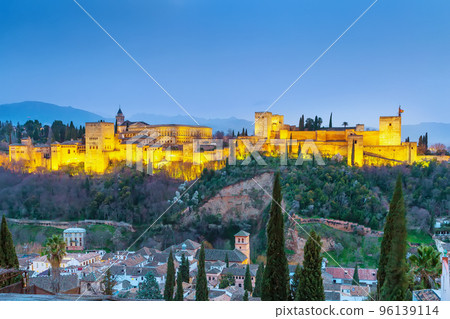 View of Alhambra, Granada, Spain View of Alhambra, Granada, Spain 96139114
