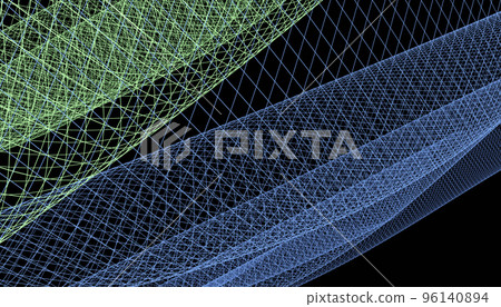 Abstract 3d mesh wave background. Futuristic technology style. Elegant background for business presentations. Abstract 3d mesh wave background. Futuristic technology style. Elegant background for business presentations. 96140894
