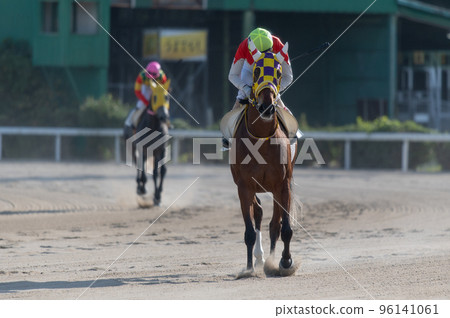 Horse racing scenery Horse racing scenery 96141061