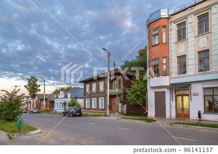 Street in Kineshma, Russia Street in Kineshma, Russia 96141137