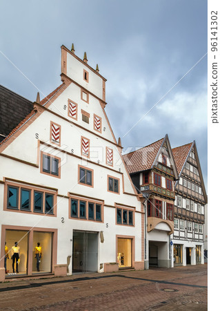 Street in Lemgo, Germany Street in Lemgo, Germany 96141302