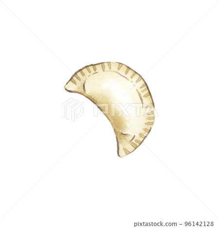 Hand drawn chinese dumpling isolated on white. Asian steamed food. Homemade wrapper with filling. Traditional cuisine for asian menu, restaurant and recipe. Savoury dumpling made from dough. Hand drawn chinese dumpling isolated on white. Asian steamed food. Homemade wrapper with filling. Traditional cuisine for asian menu, restaurant and recipe. Savoury dumpling made from dough. 96142128