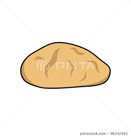dough doodle icon, vector color line illustration 96142402