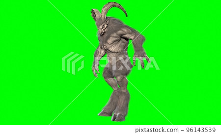 Baphomet mythical monster 3d render 96143539
