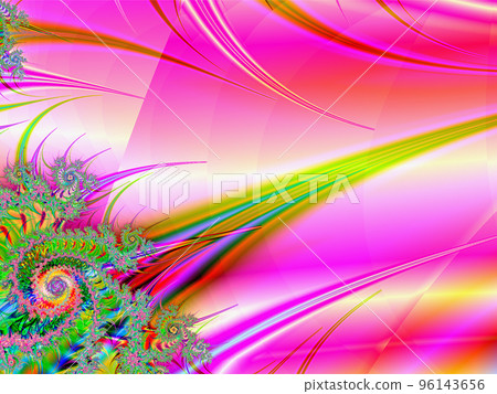abstract bright multicolor linear pattern, color graphics, background, design 96143656