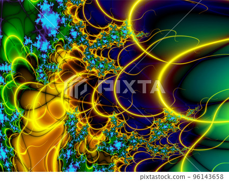 bright decorative yellow-blue pattern, abstract background, design bright decorative yellow-blue pattern, abstract background, design 96143658