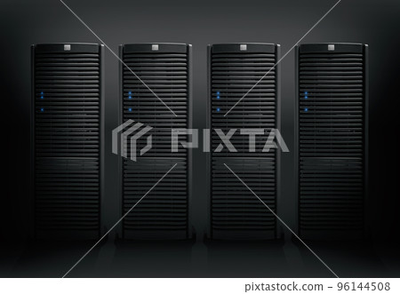 Concept of a data center room with database server Concept of a data center room with database server 96144508