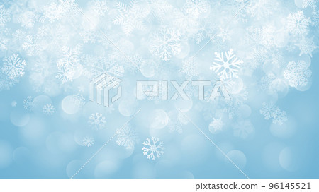 Christmas background of snowflakes with bokeh effect Christmas background of snowflakes with bokeh effect 96145521