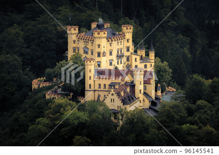 Castle of Hohenschwangau in Fussen, famous landmark of Bavaria, Germany Castle of Hohenschwangau in Fussen, famous landmark of Bavaria, Germany 96145541