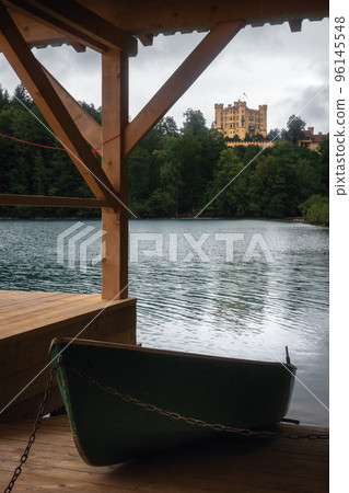 Castle of Hohenschwangau in Fussen, famous landmark of Bavaria, Germany Castle of Hohenschwangau in Fussen, famous landmark of Bavaria, Germany 96145548