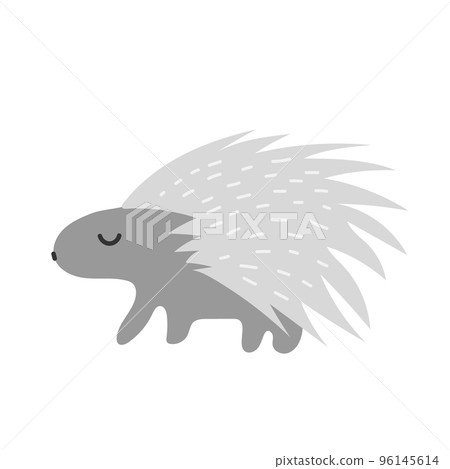 Porcupine african animal vector. Safari animal illustration. Porcupine african animal vector. Safari animal illustration. 96145614