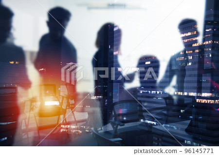 Background of business people that work during night Background of business people that work during night 96145771
