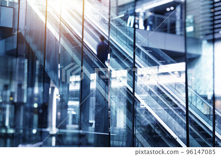 Modern building of a skyscraper. Concept of company success Modern building of a skyscraper. Concept of company success 96147085