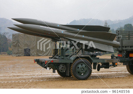 Ground Self-Defense Force missile being transported Ground Self-Defense Force missile being transported 96148556