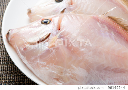 Filefish with skin removed. Filefish with skin removed. 96149244