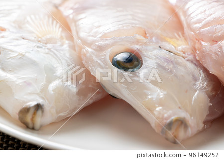 Close-up of peeled filefish. Close-up of peeled filefish. 96149252